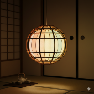 Yūgen Sphere Wooden RGB Hanging Lamp - ১ মিলি
